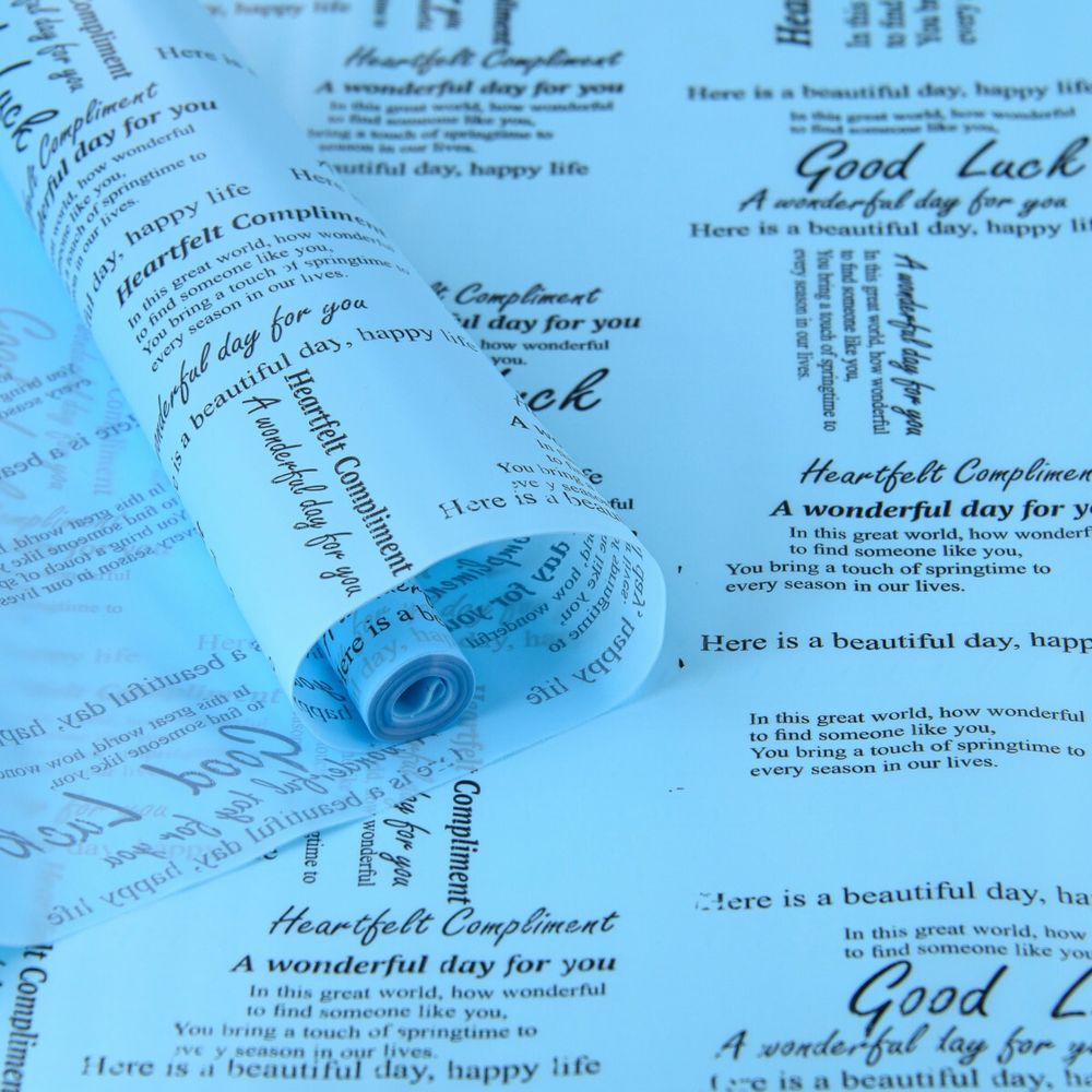 Пленка мат-я Комплимент 58см*10м ГОЛУБОЙ