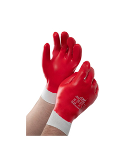 Маслобензостойкие перчатки Gigant Гранат 12 пар в упаковке G-036-Р