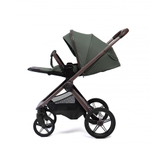 Коляска 2 в 1 Peppy Monaco thermo Green (зеленый), рама серо-коричневая