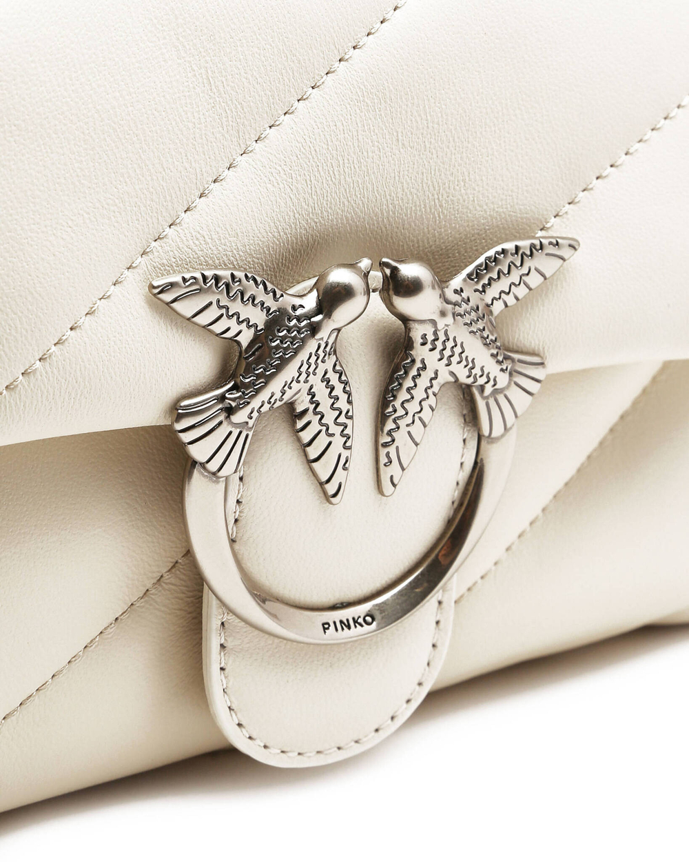 кожаная сумка через плечо love mini puff cl pltt Pinko - белый(100039 A0F2)