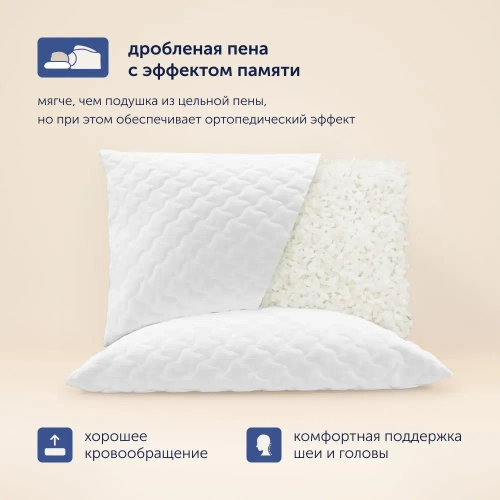 Пенная подушка для путешествий BuyTour (в дорожном чехле)