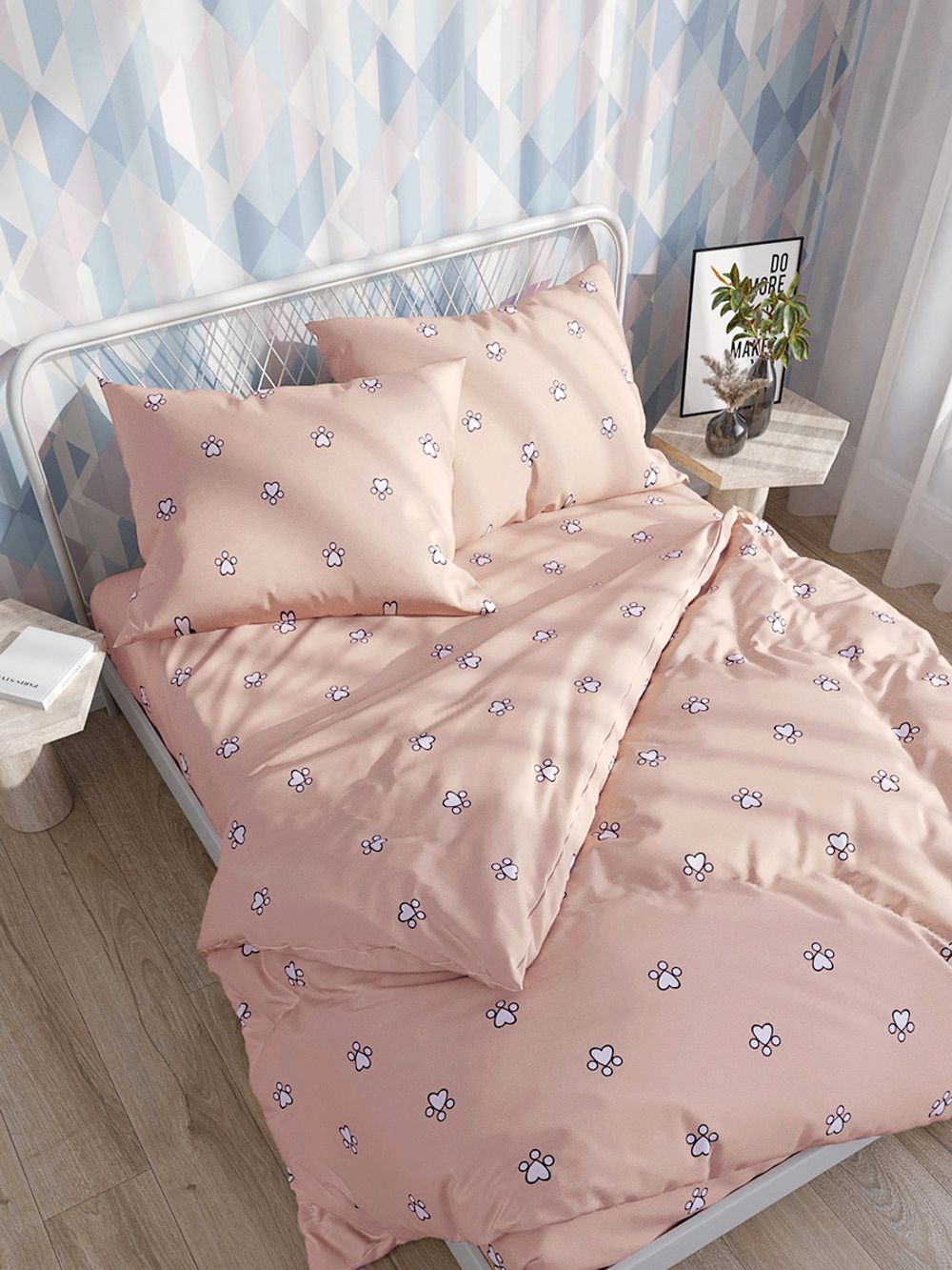 Наволочка комплект 2шт перкаль Сказка "Котики (комп)" 40x60 см на молнии