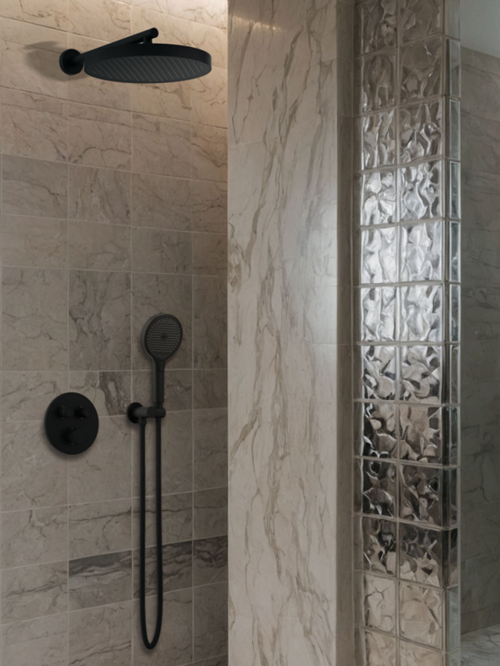 Душевая система с термостатом AltroBagno Bilancia 040416 MB