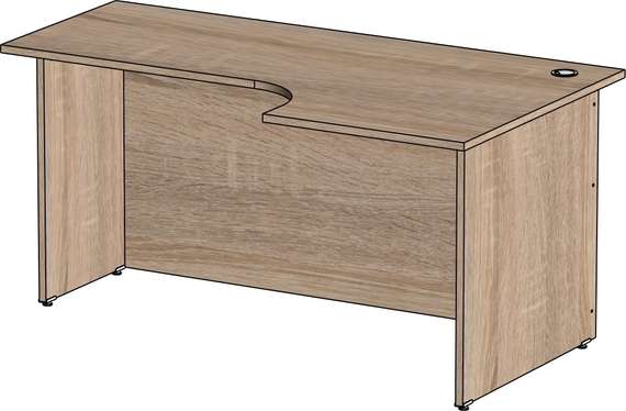 Стол эргономичный Стандарт Про дуб сонома