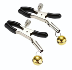 Зажимы на соски с колокольчиками (Цвет: серебристый)