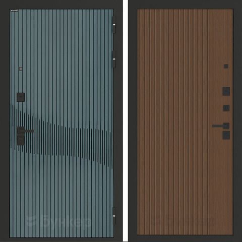 Входная металлическая дверь Бункер BN-13 Веллюто верде / Хомс Дуб кантри