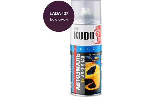Эмаль алкидная ВАЗ Kudo 107 Баклажан (520мл) аэрозоль