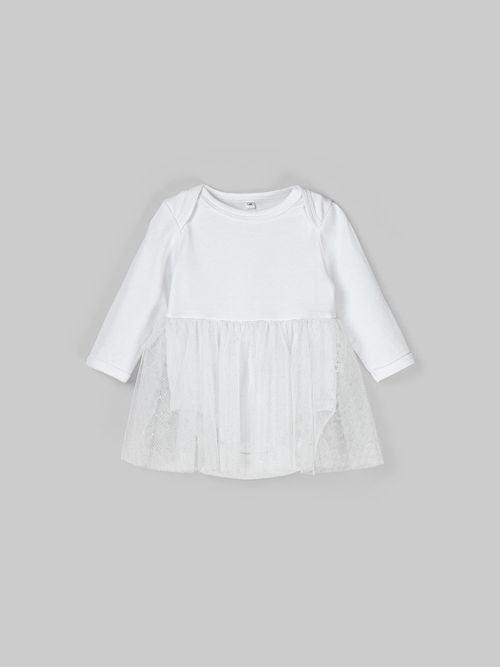 Платье-боди с юбкой из фатина 