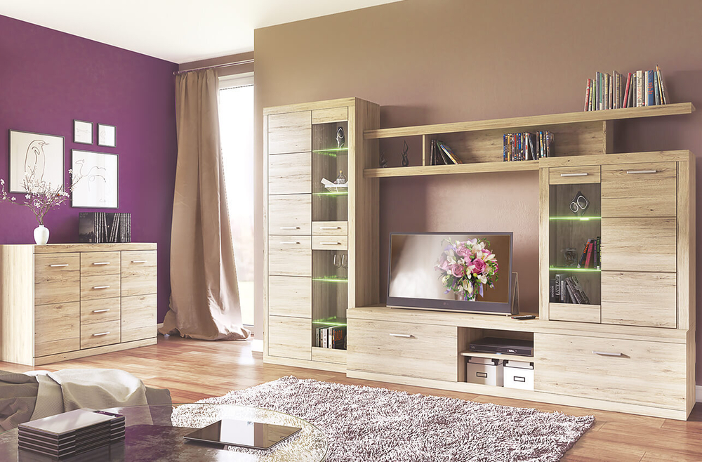 Шкаф с витриной