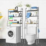 Стеллаж, этажерка, напольная полка над стиральной машиной и унитазом "Washing machine rack / Toilet rack" (сталь)