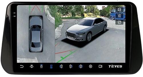 Магнитола для Hyundai Santa Fe 2020+ - Teyes CC3-2K-360 на Android 10, Быстрая, 2K QLED, CarPlay, 4G SIM-слот, 4 камеры в комплекте
