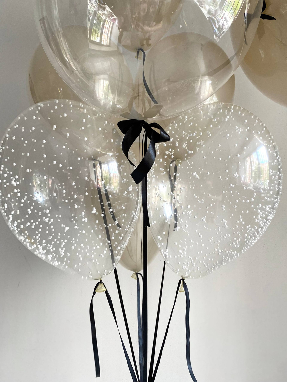 Воздушные шары Стильные песочные/снег №3579