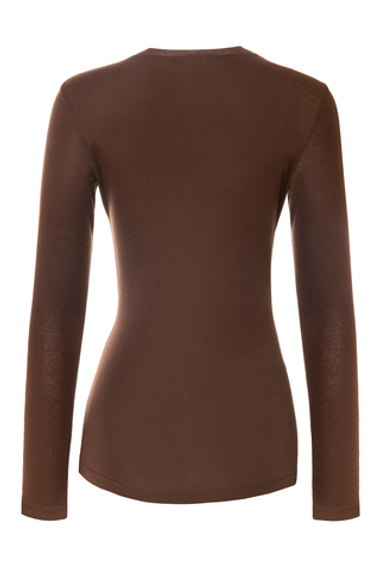 “Silhouette” Лонгслив с драпировкой на груди