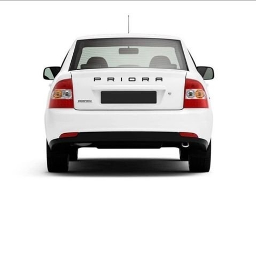 Орнамент на шаблоне  PRIORA  стиль Порше черный (TLT)