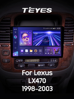 Teyes CC3 2K 10,2"для Lexus LX 470, Toyota Land Cruiser 100 1998-2003