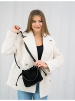 Сумка через плечо маленькая натуральная замша