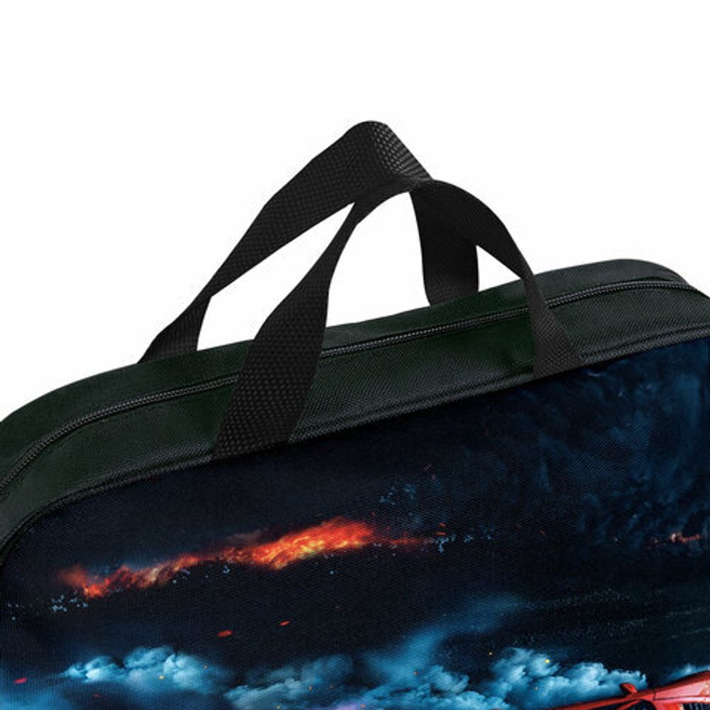 Папка на молнии с ручками BRAUBERG А4, 1 отделение, полиэстер, 80 мм, "Foggy car", 273305