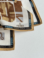 Платок Fendi в коричневых тонах