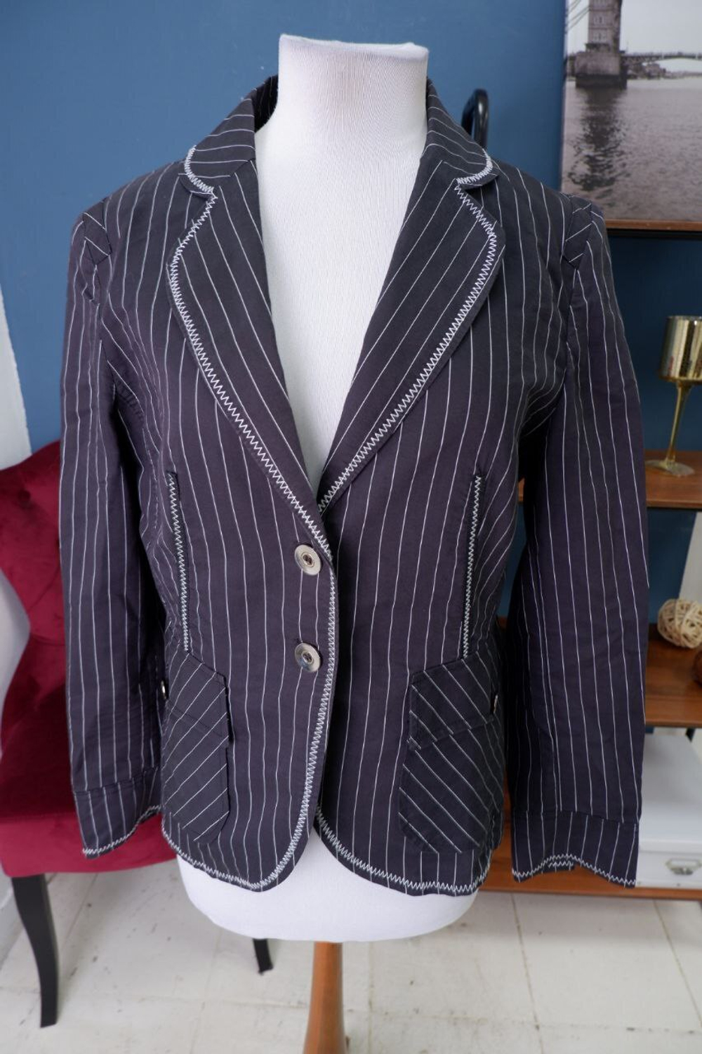 Жакет Apanage в полоску 46 размер
