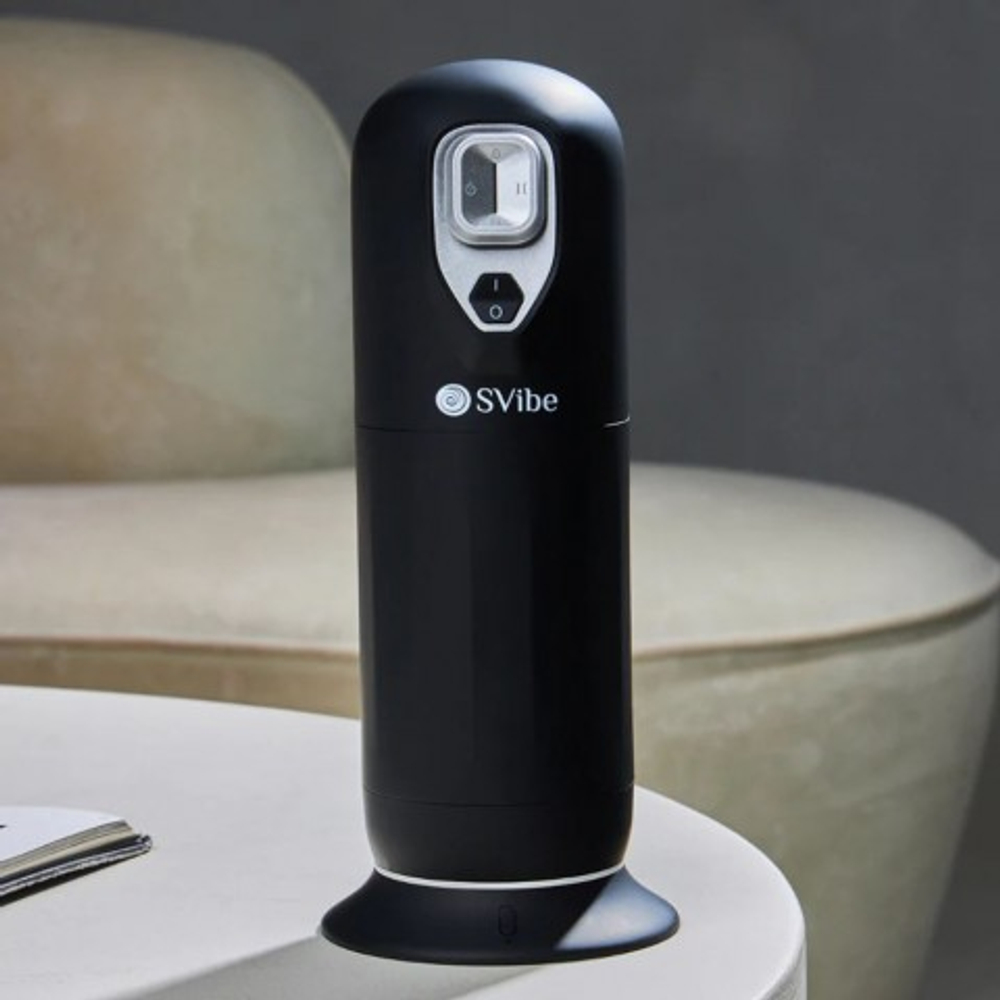 Мастурбатор SVibe Ikon JET 3-в-1: вибрация, подогрев, имитация фрикций