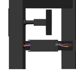 Полотенцесушитель MIXLINE FORTUNE  60х50 (таймер, 445 Вт, 5 перекладин + ПОЛКА) электрический ЧЕРНЫЙ