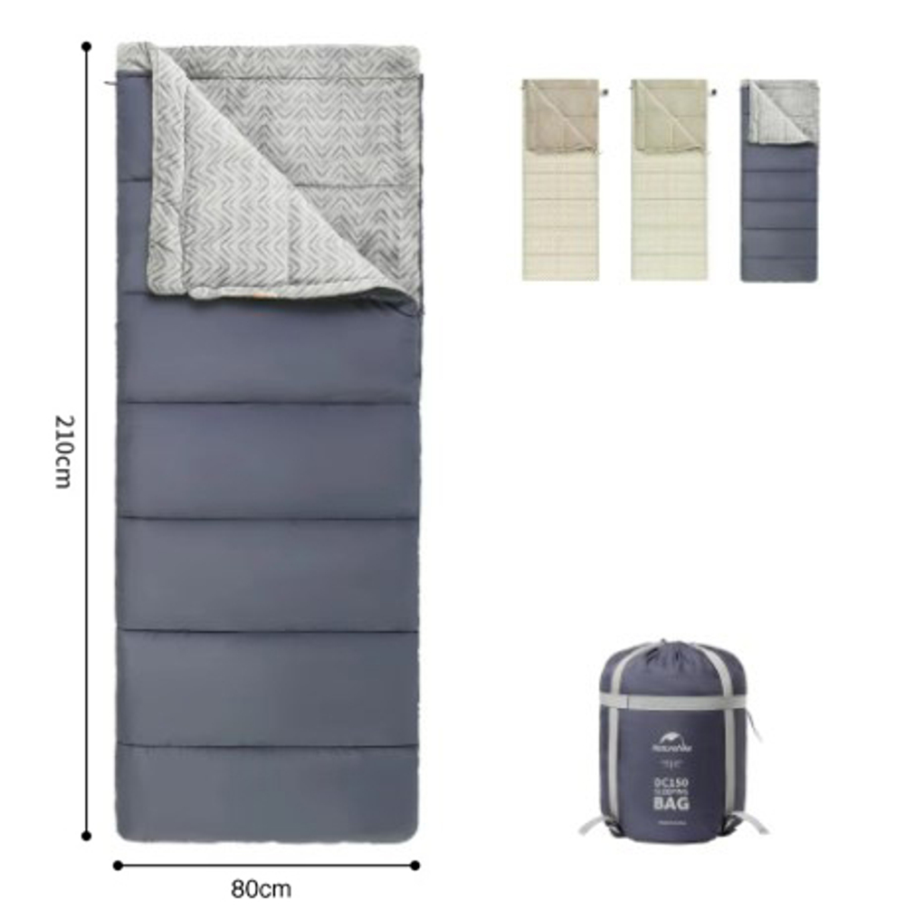 Мешок спальный Naturehike Shanmi, 210х80см, (ТК: +13C), (правый), синий