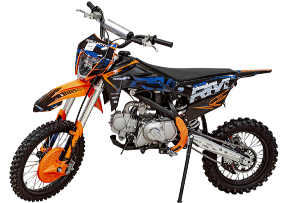 Питбайк Regulmoto SPITFIRE 17/14 черный/ оранжевый