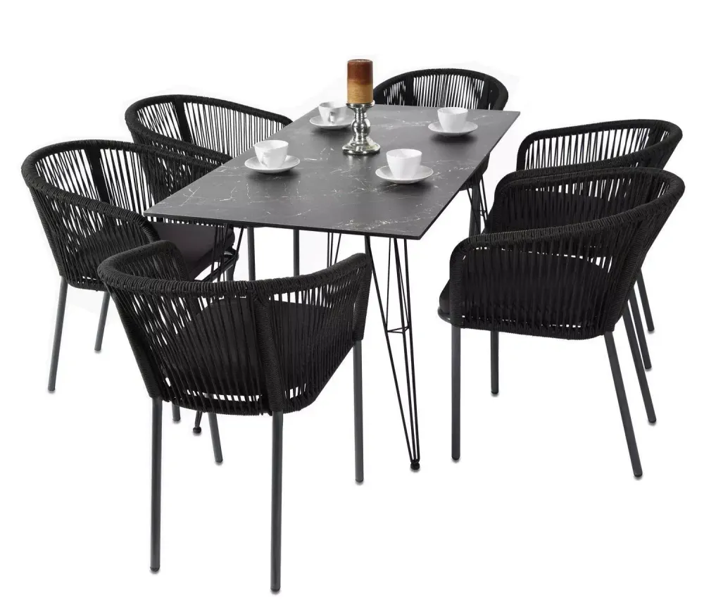 "Милан" обеденная группа на 6 персон, цвет темный