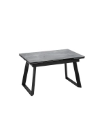 Стол кухонный Черный муар мрамор 140(200)х85х77 см