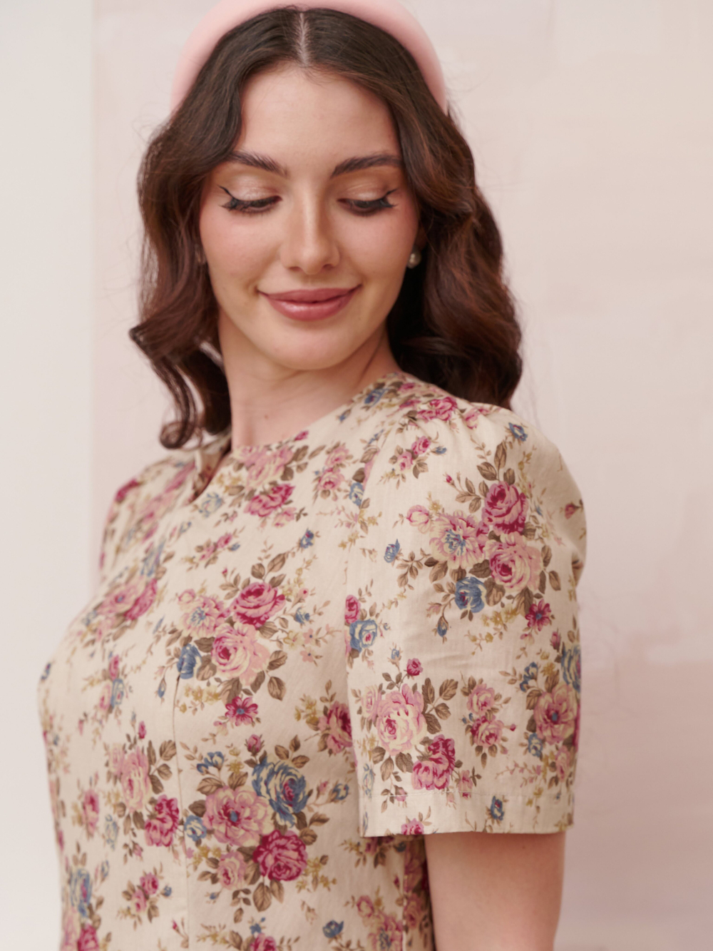 Платье с коротким рукавом