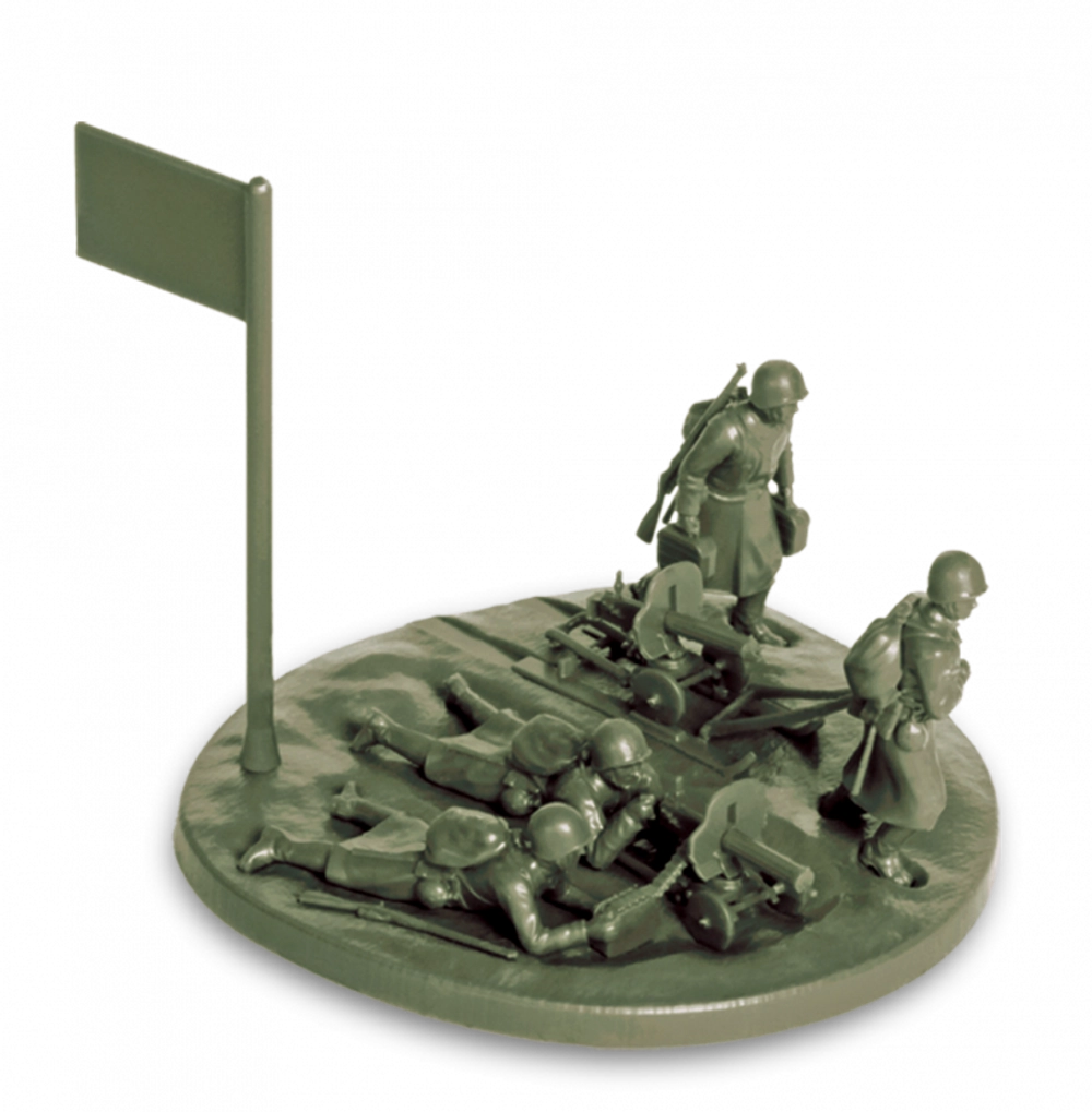 Советский пулемёт "Максим" с расчётом 1941-1943 (зима)