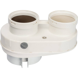 STOUT Элемент дымохода Ø80/80 адаптер для подкл. разд. труб (совместимый  Baxi ) PP-Ryton