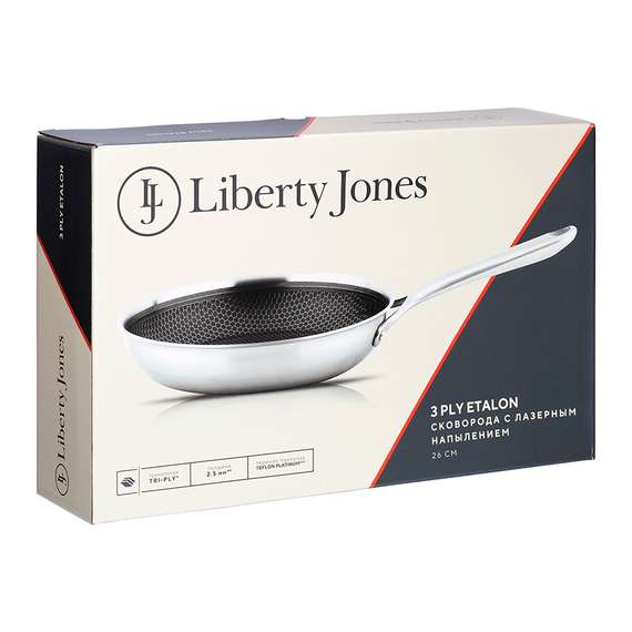 Сковорода 3ply etalon с лазерным напылением, D28 см