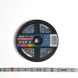 ULS-M22-5050-30LED-m-10mm-IP20-DC12V-7.2W-m-5M-RGB PROFI Гибкая светодиодная лента на самоклеящейся основе. Катушка 5м. в герметичной упаковке. RGB. ТМ Uniel.