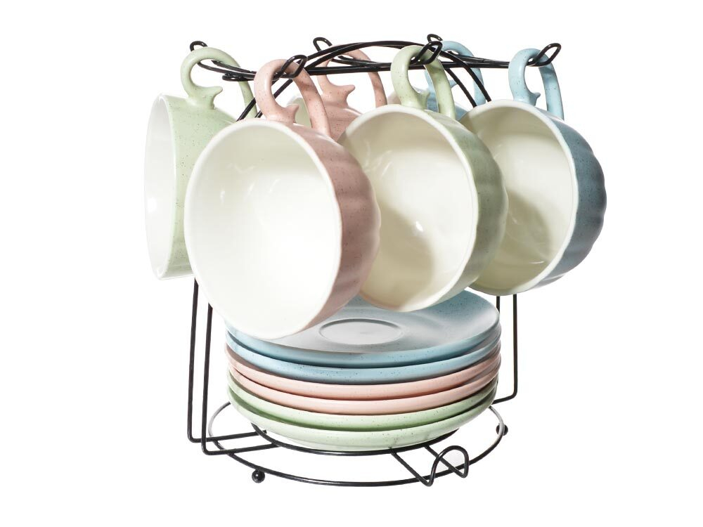 Чайный набор 12 предметов 220мл на подставке "Гранит" (84844)