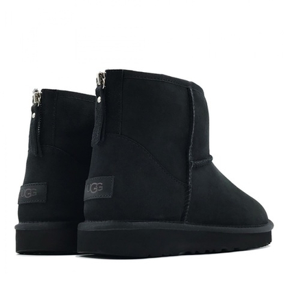 UGG Mens Classic Mini Zip II Black