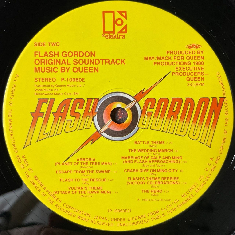 Винтажная виниловая пластинка LP Queen Flash Gordon (Soundtrack Music) (Japan 1980) (Obi) The Wedding March