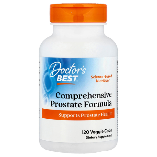 Doctor's Best, комплексная формула для здоровья простаты, 120 вегетарианских капсул