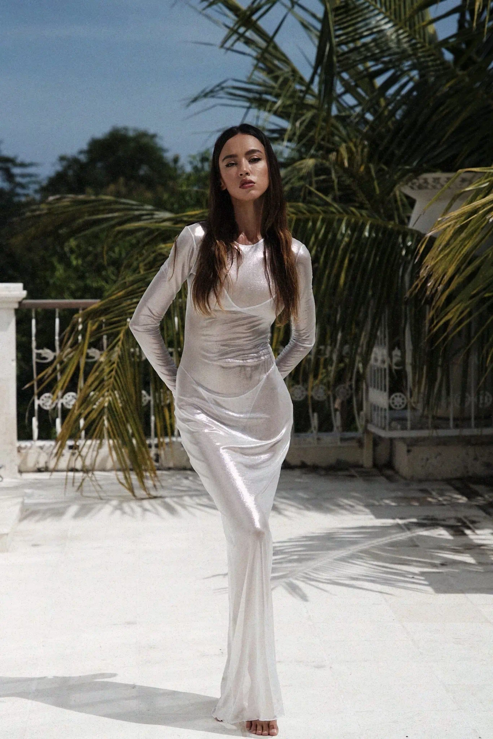 Туника пляжная AFRODITA Silver