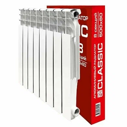 Радиатор алюминиевый AL STI 500/80 12сек.