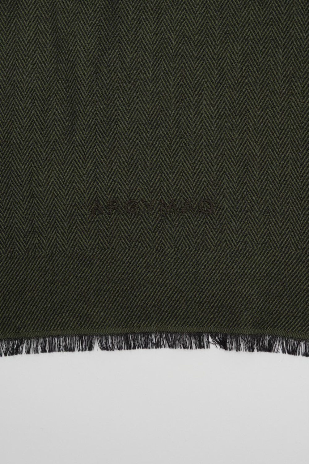 Шерстяной шарф 45×180 GREEN