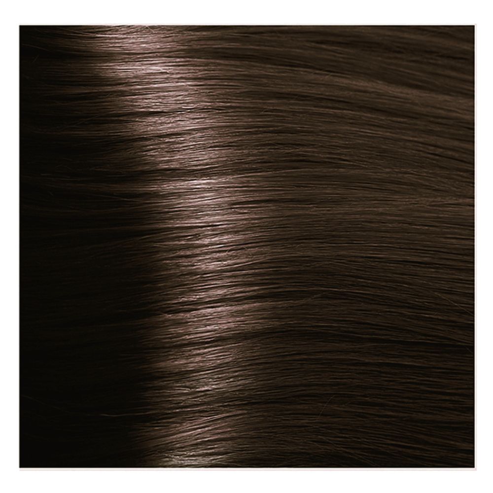 Крем краска для волос с гиалуроновой кислотой Kapous, 100 мл - HY 4.3 Коричневый золотистый