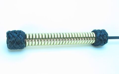 Чёрный королевский стек с золотистой рукоятью - 80 см. (Цвет: черный с золотым)