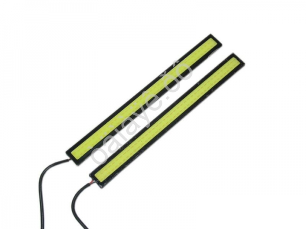 Ходовые огни LED -прямоуг DRL-COB -НЕ гибкие - 17см 4Вт ЧЕРНЫЕ (М5) в коробке 1217К