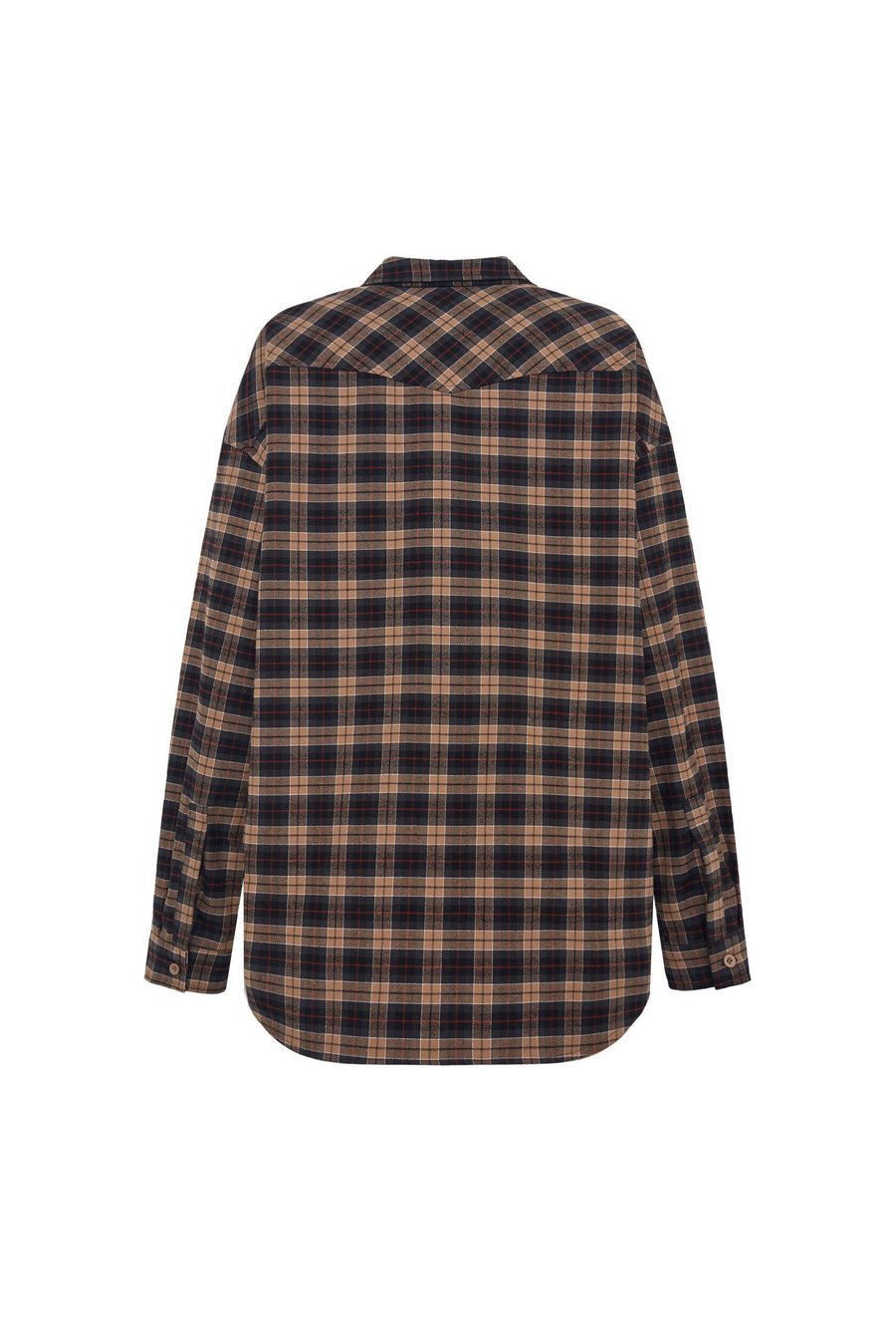 Рубашка в клетку, Коричневая