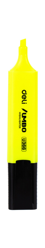 Маркер текстовыделитель DELI Jumbo 1-5мм, скошенный, желтый EU366