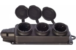 NE-AD Колодка каучуковая тройная (3 гнезда), 1 штука