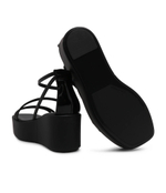 Кожаные босоножки Calvin Klein - черный(HW0HW01949)