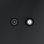 Розетка телевизионная встраиваемая VOLTUM S70 оконечная TV+SAT, (графит)