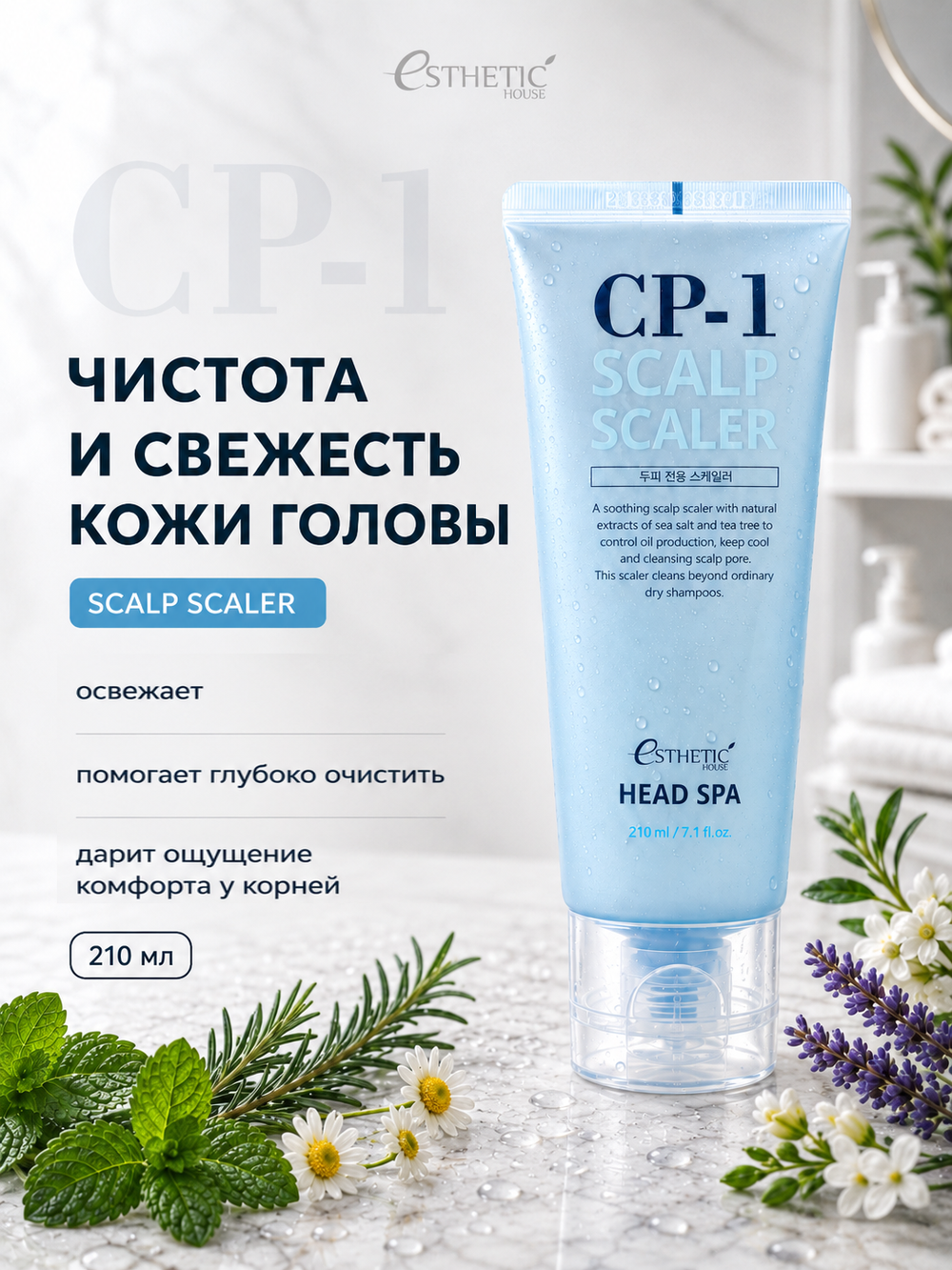 [ESTHETIC HOUSE] Средство для глубокого очищения кожи головы CP-1 Head Spa Scalp Scaler, 210мл